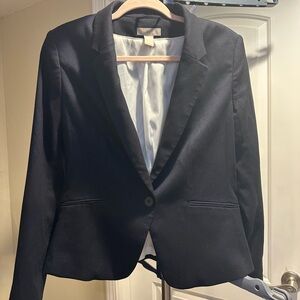 H&M Black Blazer Tailored Suit Jacket
